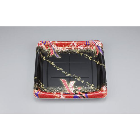 【蓋付き】SFシャチ盛235(結び舞赤) 【本体360枚・蓋360枚セット】